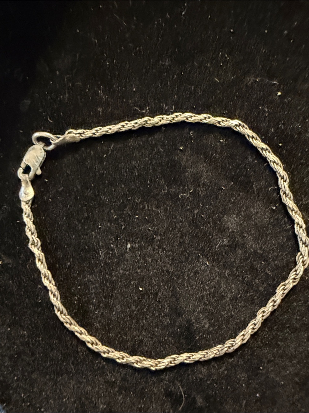 925 Sterling Silver Rope Chain Bracelet -women’s